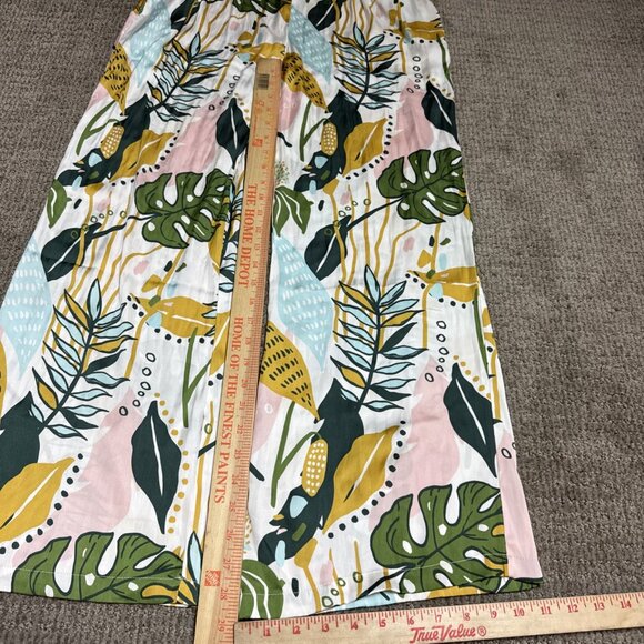 H/G Pants Multicolored Floral Semi Sheer Women’s Size Medium - Picture 11 of 12